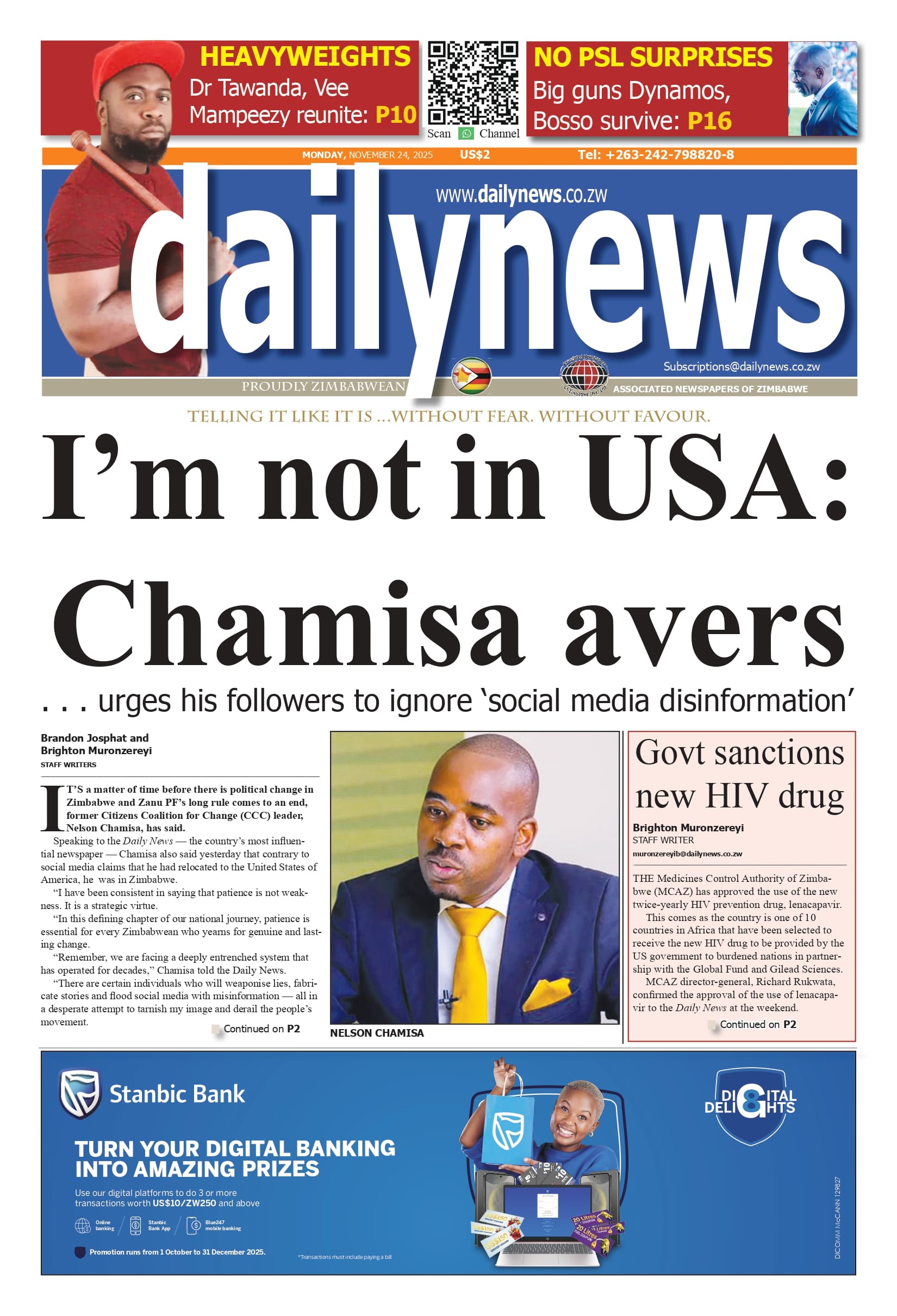 Monday 24 November 2025